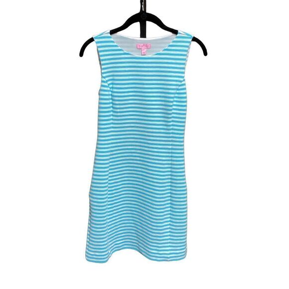 Lilly Pulitzer Blue Striped Sleeveless Dress Size Small - Picture 1 of 5